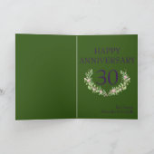 30周年記念ラブフォーエバー写真テンプレート カード (内部)