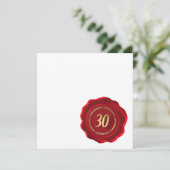 30周年記念レッドワックスシール カード (スタンド正面)
