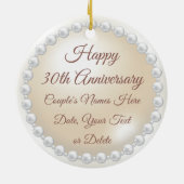 30周年記念伝統的贈り物で安い。 セラミックオーナメント (裏面)