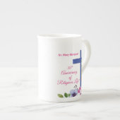30周年記念修道院宗教生活をパーソナライズ ボーンチャイナマグカップ (正面右)