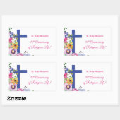 30周年記念修道院宗教生活をパーソナライズ 長方形シール (シート)