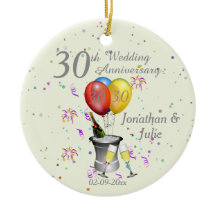 30周年記念結婚お祝いバブリー・パール