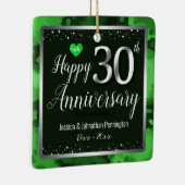 30周年記念結婚の写真 セラミックオーナメント (右)