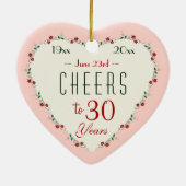 30周年記念結婚クリスマスプレゼント応援 セラミックオーナメント (裏面)