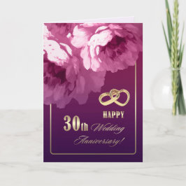30周年記念結婚グリーティングカード カード
