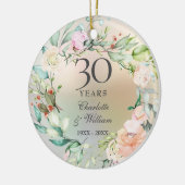 30周年記念結婚バラガーランドパール セラミックオーナメント (左)