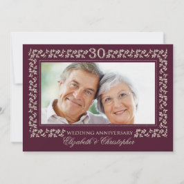 30周年記念結婚パーティー写真 招待状