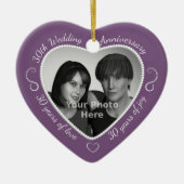 30周年記念結婚写真 セラミックオーナメント (正面)