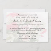 30周年記念結婚式。バラとユリ 招待状 (裏面)