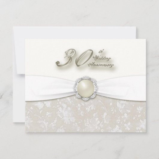 30周年記念結婚招待状 招待状 (正面)