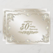 30周年記念結婚招待状 招待状 (正面/裏面)