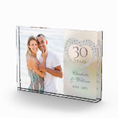 30周年記念結婚真珠エレガントハート フォトブロック (右)