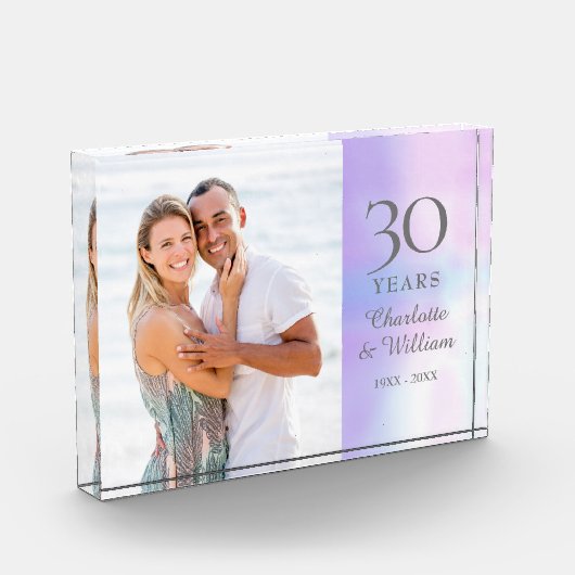 30周年記念結婚真珠エレガント珠 フォトブロック (左)