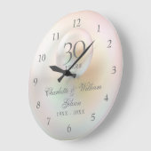 30周年記念結婚真珠エレガント珠 ラージ壁時計 (傾斜)