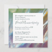 30周年記念結婚真珠モダン招待状 (裏面)