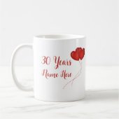 30周年記念結婚贈り コーヒーマグカップ (左)