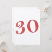 30周年記念 カード (正面/裏面インサイチュ)