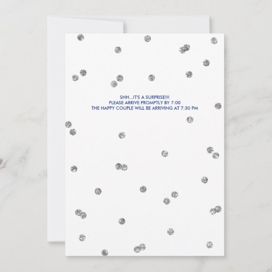 30周年記念 グリッターコンフェッティ サプライズパーティー 招待状 (裏面)