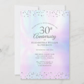 30周年記念 フォトパール ハートのコンフェッティ 招待状 (正面)