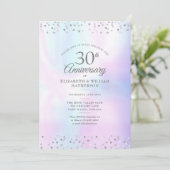 30周年記念 フォトパール ハートのコンフェッティ 招待状 (スタンド正面)