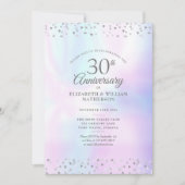 30周年記念 フォトパール ハート コンフェッティ 招待状 (正面)
