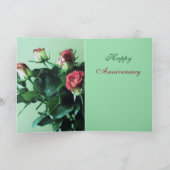 30周年記念 ローズの美しいフォト カード (内部)