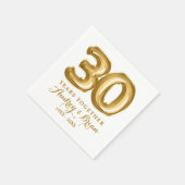 30周年記念 名入れ スタンダードカクテルナプキン (角)