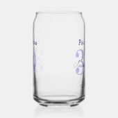 30周年記念 紫 太字 シンプル名 ガラス缶 (左)
