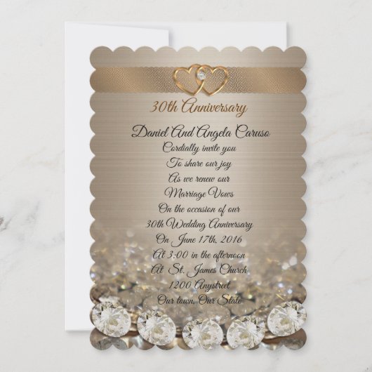 30周年誓いの更新 招待状 (正面)