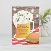 30周年誕生日パーティー招待状 招待状 (スタンド正面)