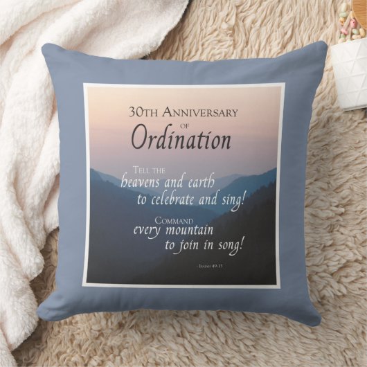 30周年調整のパーソナライズおめでとう クッション (ブランケット)
