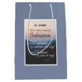 30周年調整のパーソナライズおめでとう ミディアムペーパーバッグ (正面)