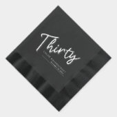 30回スクリプト文字30th誕生日名前をカスタムする日 箔ナプキン (右)