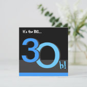 30回目のビッグ3オーの誕生日パーティー招待状 招待状 (スタンド正面)