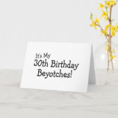 30回目の誕生日のお姫様 カード (黄色い花)