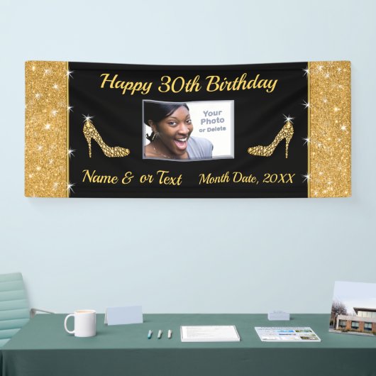 30回目の誕生日のバナパーソナライズされたー 横断幕 (トレードショー)