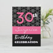 30回目の誕生日パーティーの招待テンプレート 招待状 (スタンド正面)