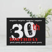 30回目の誕生日パーティーの招待テンプレート 招待状 (スタンド正面)