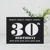 30回目の誕生日パーティーの招待テンプレート 招待状 (スタンド正面)