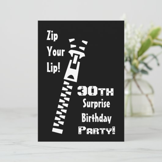 30回目の誕生日パーティーの招待テンプレート 招待状 (スタンド正面)