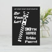 30回目の誕生日パーティーの招待テンプレート 招待状 (スタンド正面)