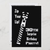 30回目の誕生日パーティーの招待テンプレート 招待状 (正面/裏面)