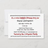 30回目の誕生日パーティーの招待テンプレート 招待状 (裏面)