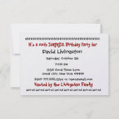 30回目の誕生日パーティーの招待テンプレート 招待状 (裏面)