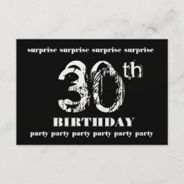 30回目の誕生日パーティーの招待テンプレート 招待状
