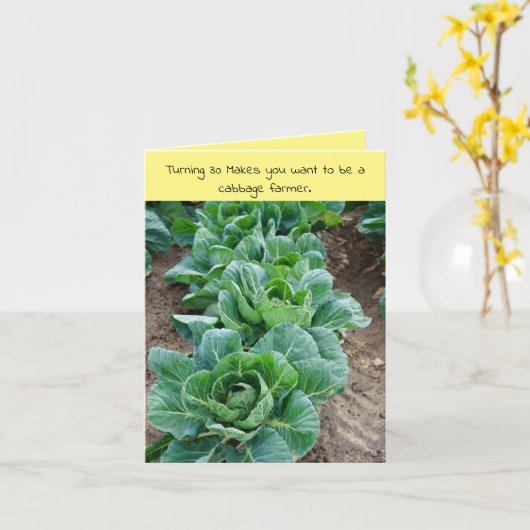 30回誕生日のグリーティングカーおもしろいド カード (黄色い花)