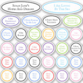 30希望と夢の肯定カラフル シール (正面)