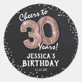 30年おめでとう! 30歳の誕生日 ラウンドシール