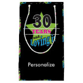 30年および第30誕生日それを|の愛すること スモールペーパーバッグ (正面)