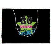 30年および第30誕生日それを|の愛すること ラージペーパーバッグ (裏面)